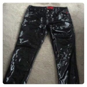 Tripp NYC Black Vinyl Pants